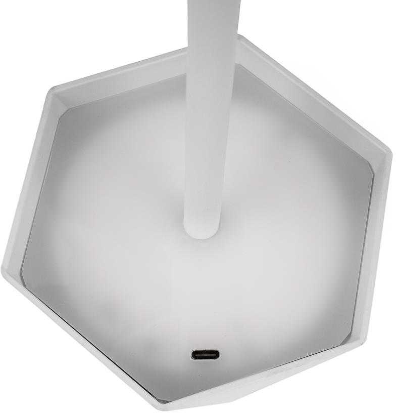V-tac 1,5W LED įkraunamas stalo šviestuvas, baltas, 3000-6000K, dimeriuojamas