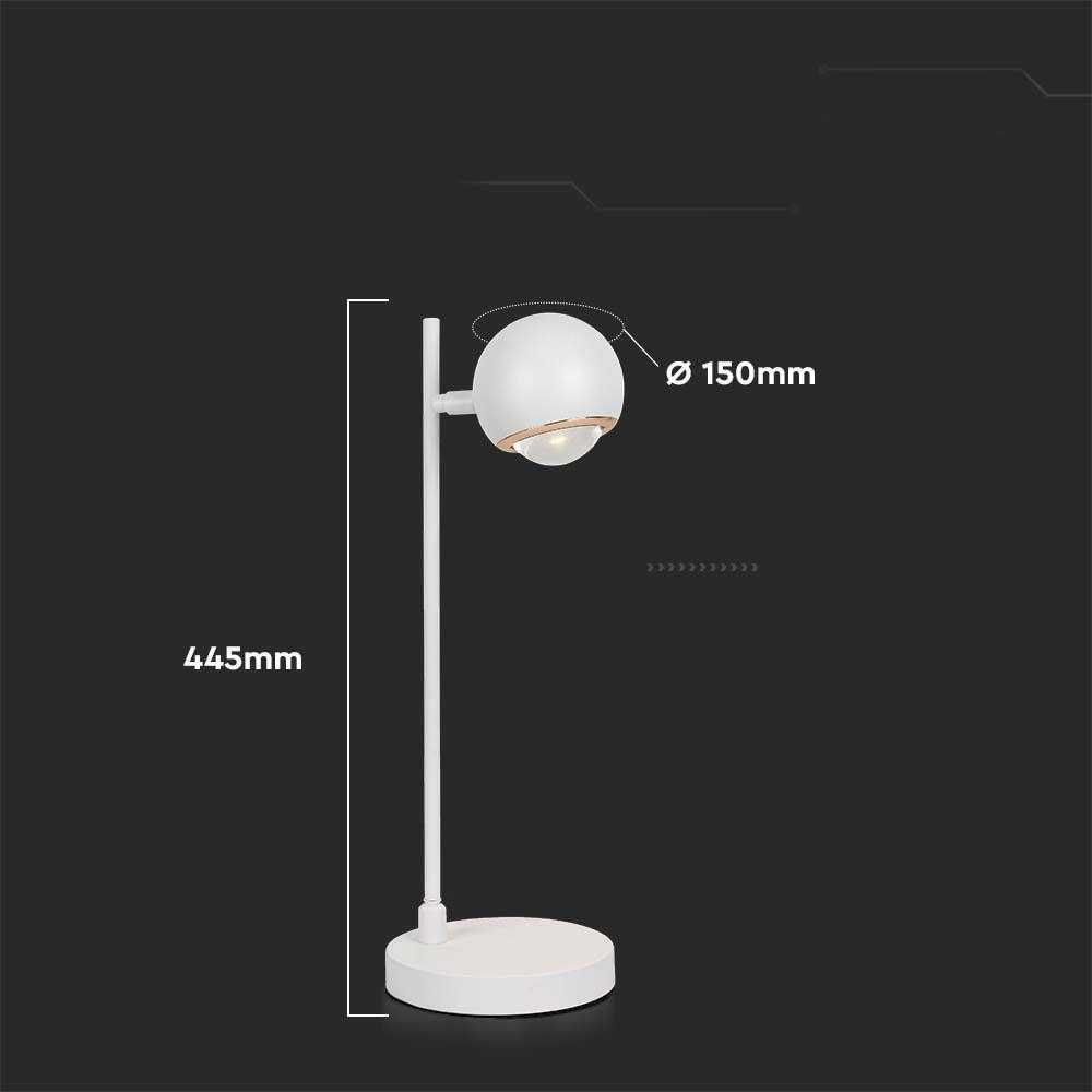 V-tac 5W LED stalo šviestuvas, baltas, 3000K