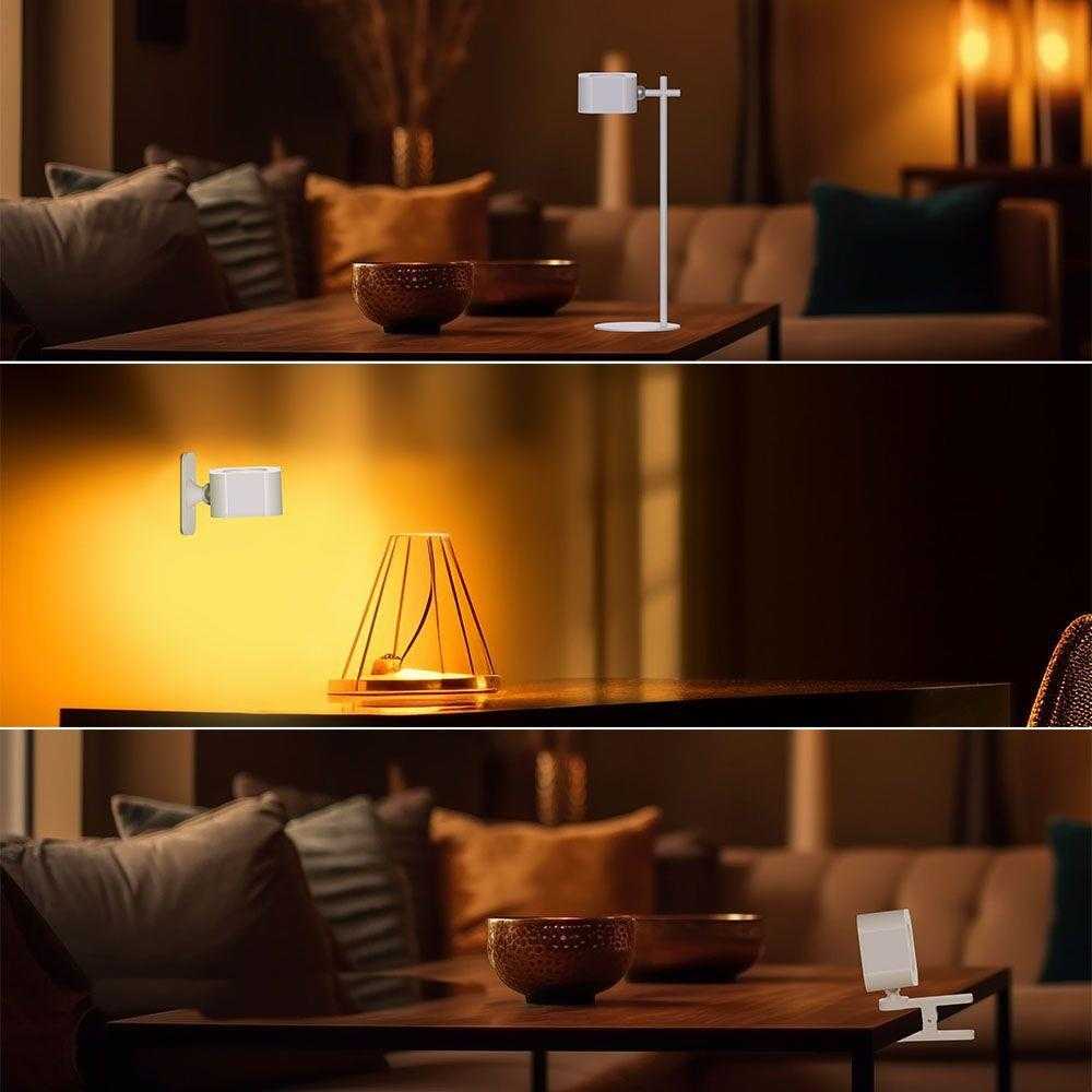 V-tac 3W LED įkraunamas stalo šviestuvas, baltas, 3000-6000K, dimeriuojamas