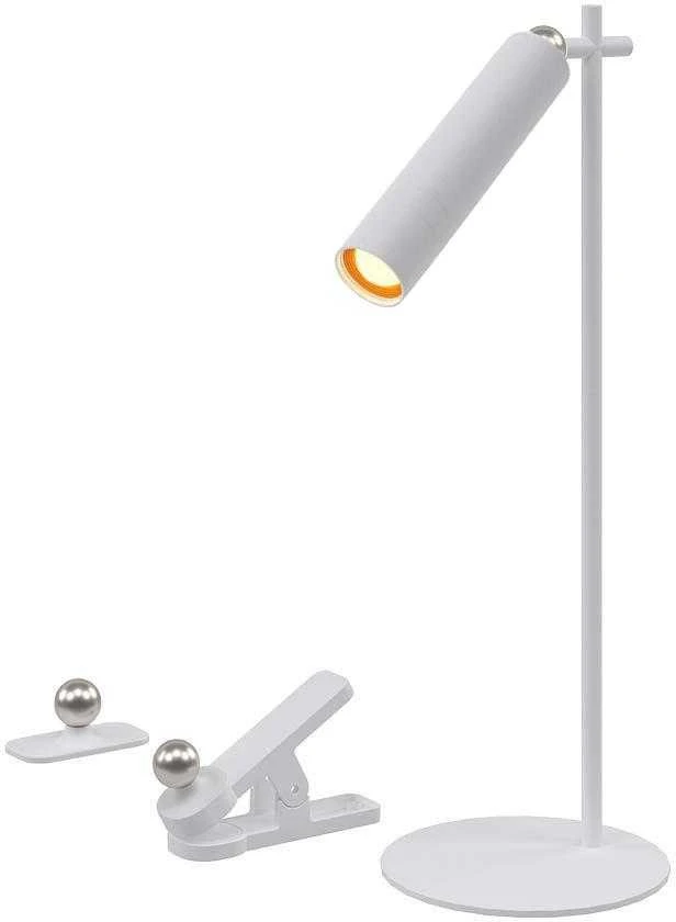 V-tac 3W LED įkraunamas magnetinis stalinis/sieninis šviestuvas, baltas, 4000K, dimeriuojamas