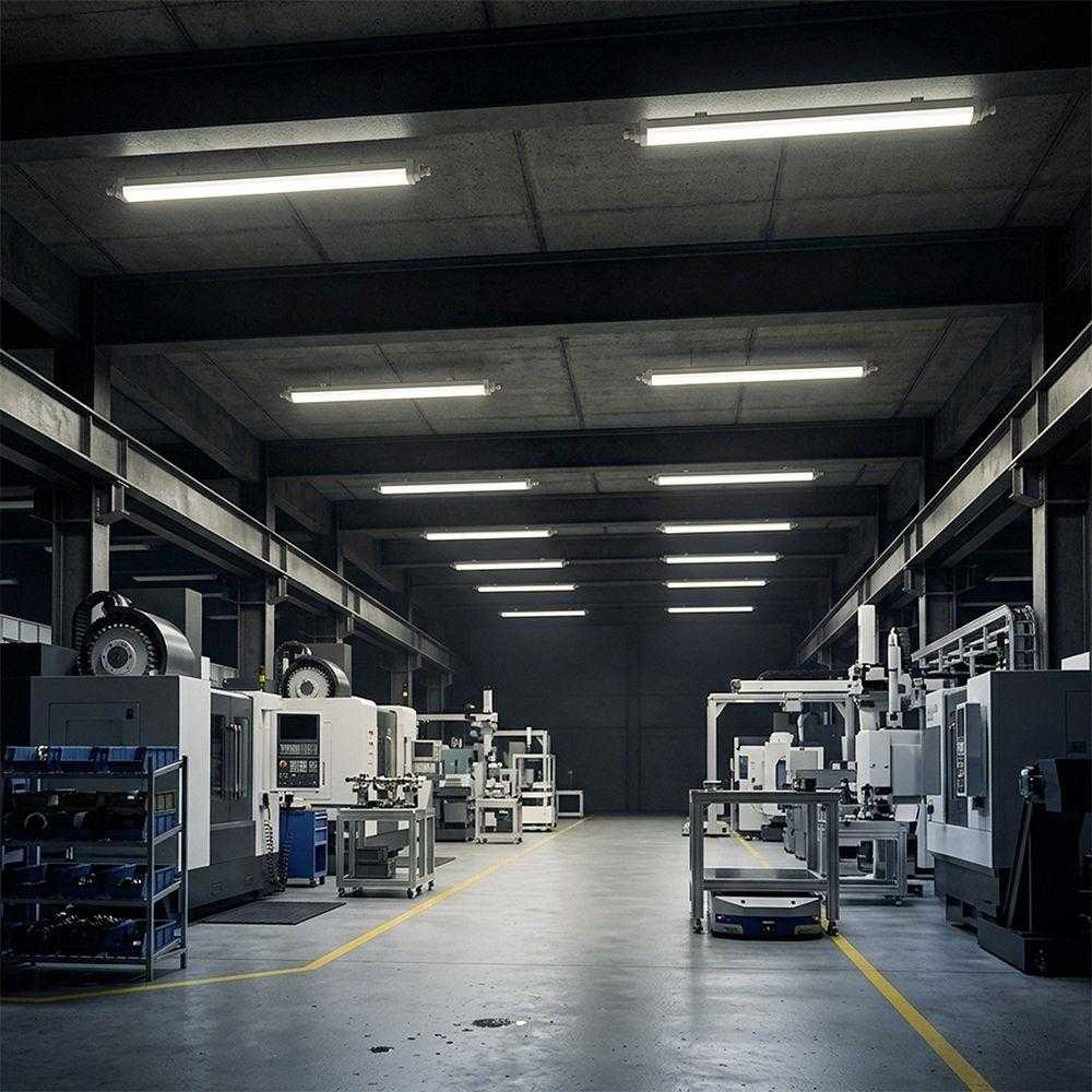 36W LED linijinis paviršinis šviestuvas WP TK-SERIES, 120cm, baltas, 4000K, IP65, CREE LED chip