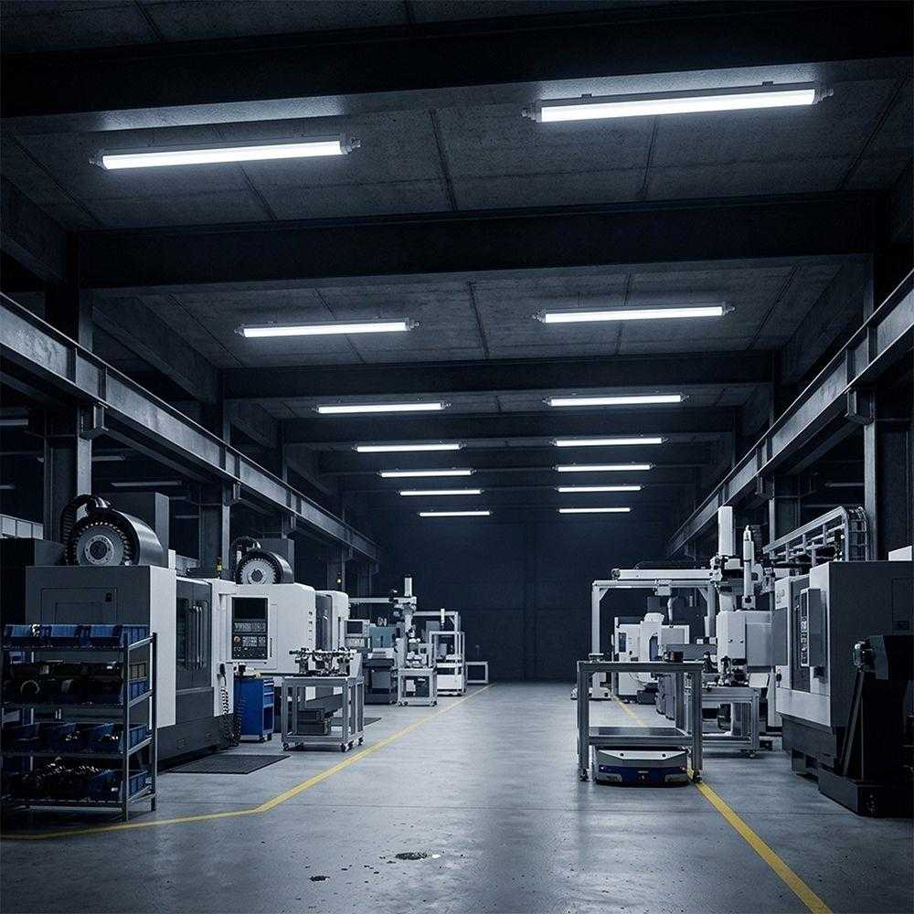 36W LED linijinis paviršinis šviestuvas WP TK-SERIES, 120cm, baltas, 6500K, IP65, CREE LED chip