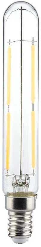 V-tac 4W LED lemputė, E14, T20, skaidriu stiklu, 4000K
