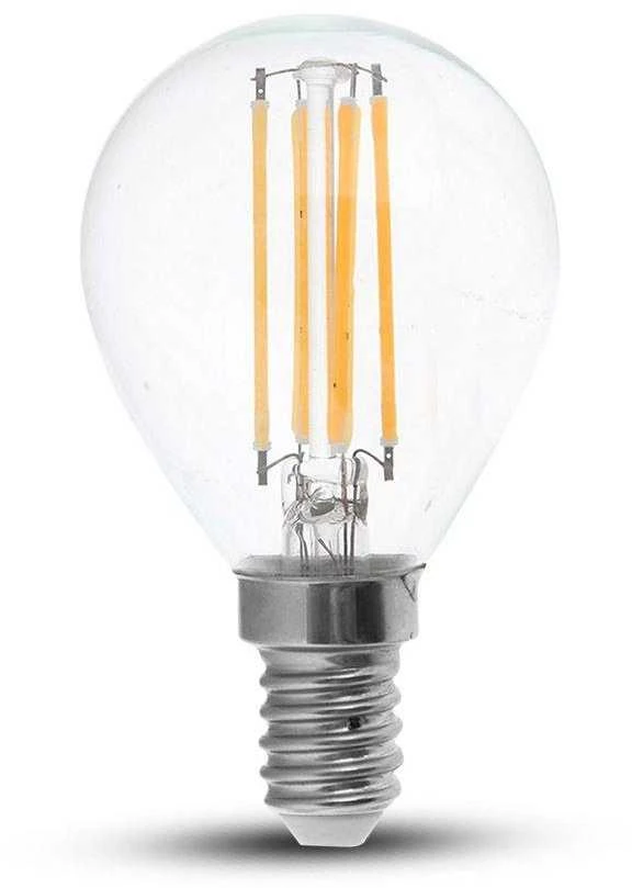 V-tac 4W LED filamentinė lemputė, E14, P45, 4000K