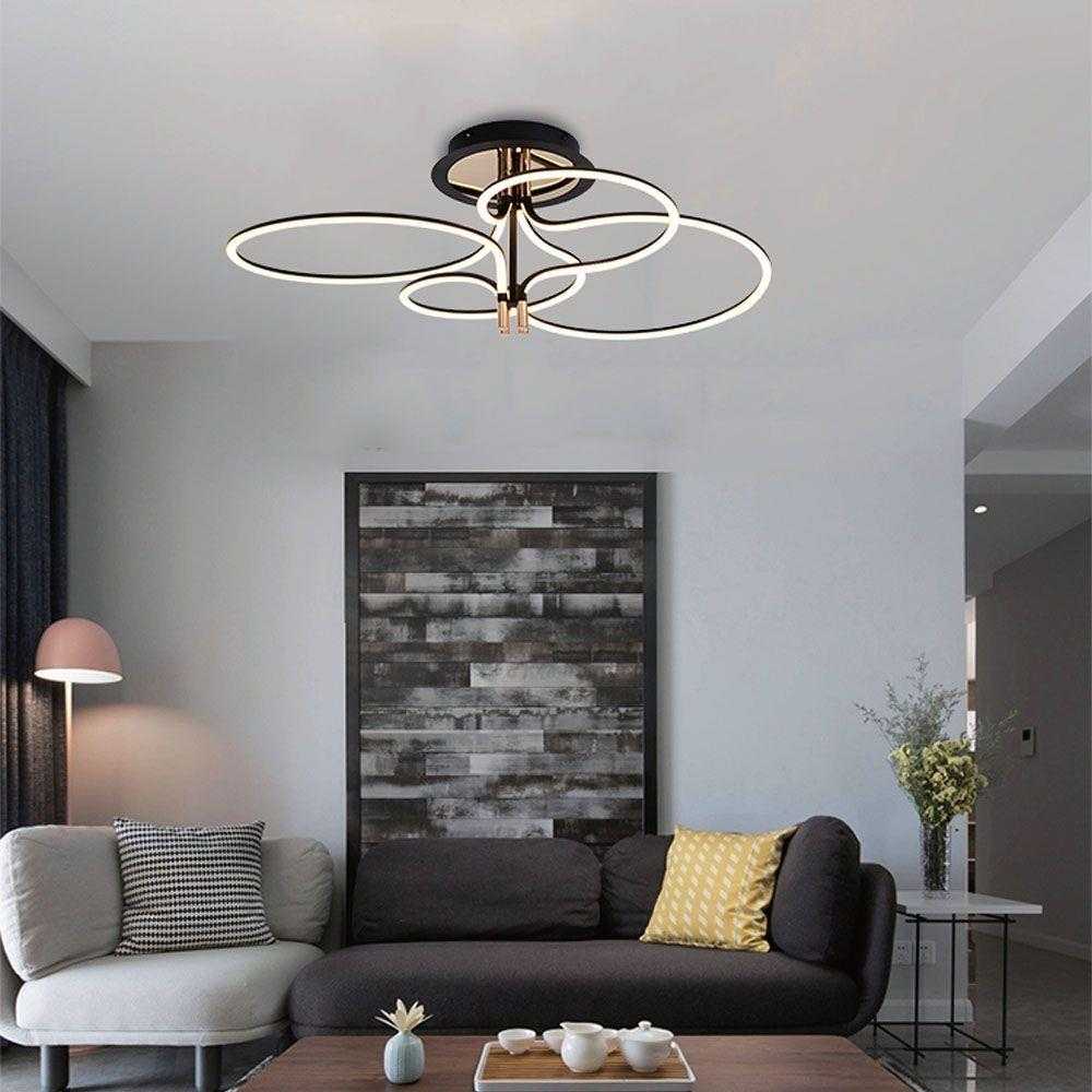 V-tac 36W LED lubinis šviestuvas, aukso/juodos sp., 3000K
