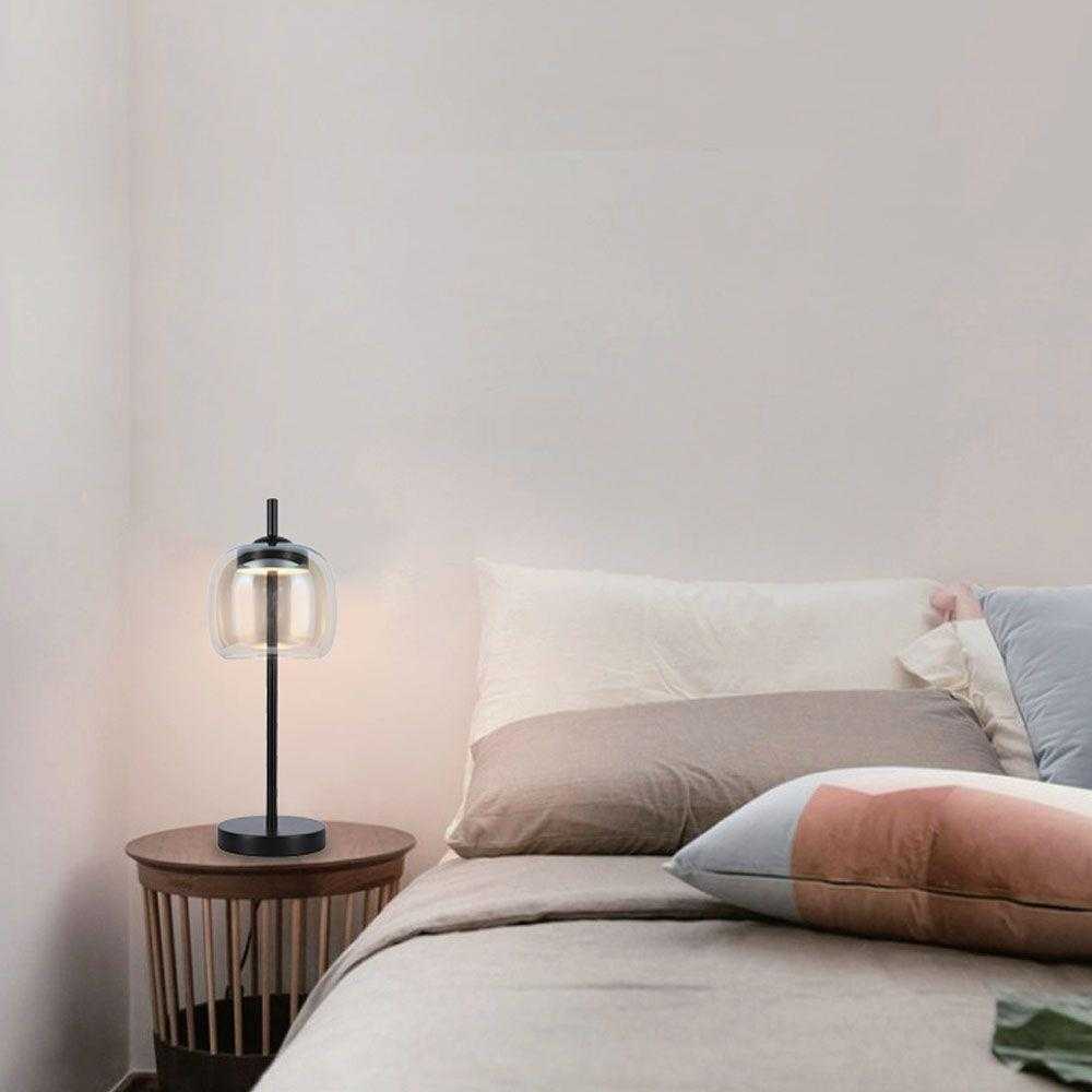 V-tac 7W LED stalo šviestuvas, gintaro/juodos sp., 3000K