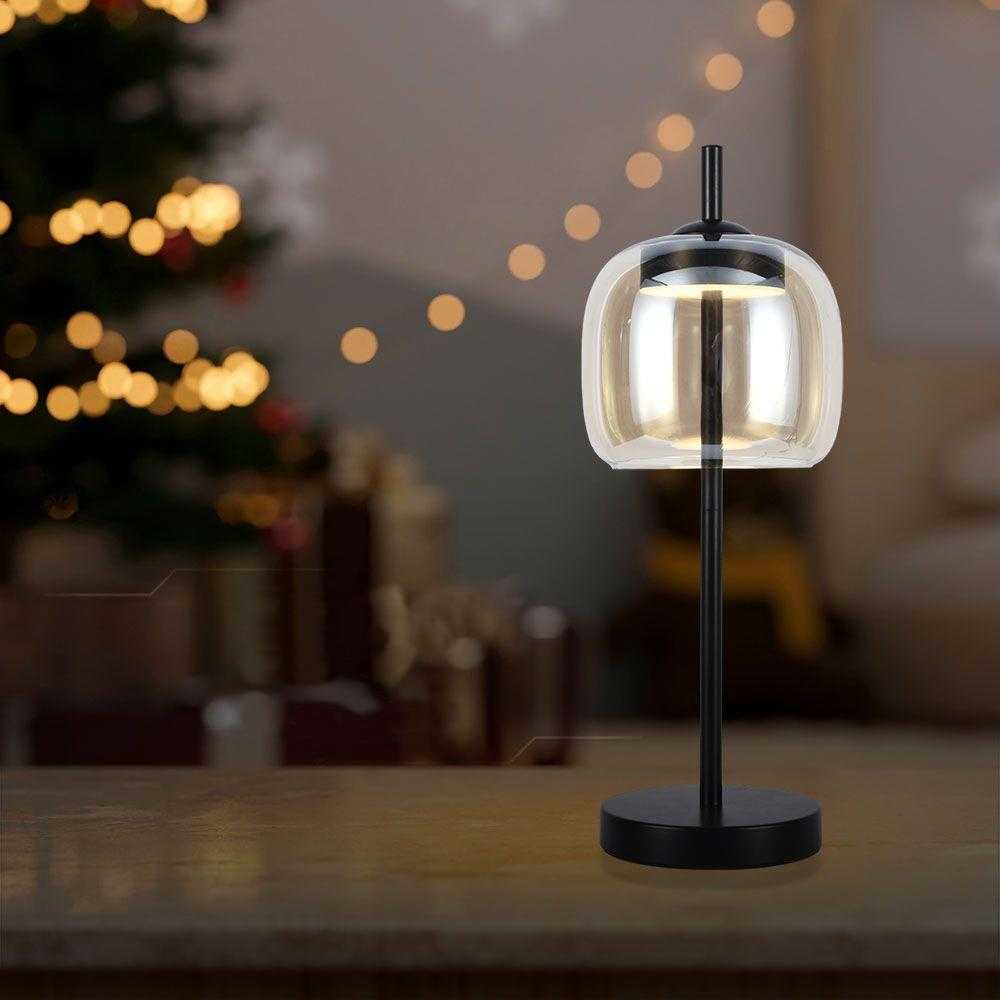 V-tac 7W LED stalo šviestuvas, gintaro/juodos sp., 3000K