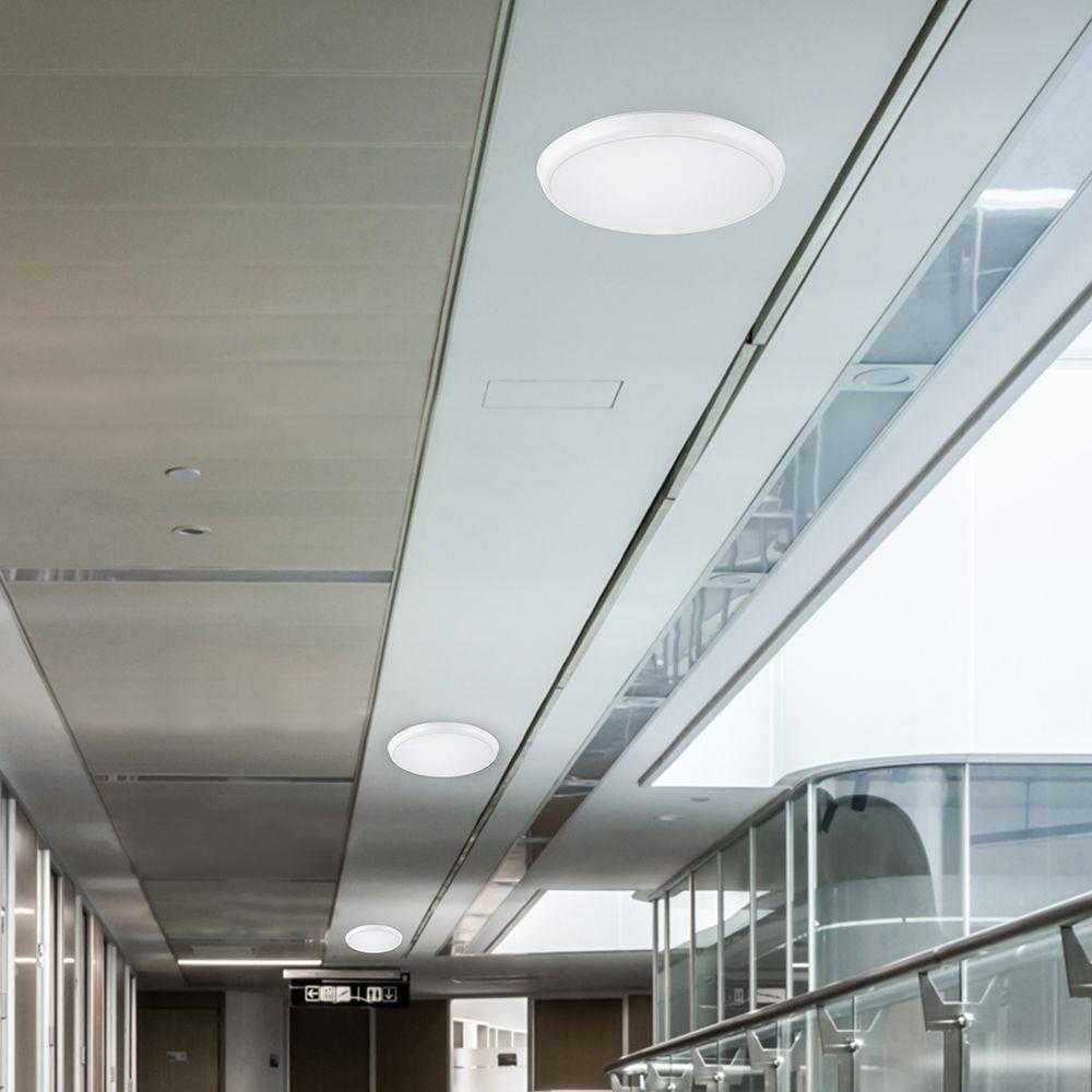 Lubinis šviestuvas 20/25/30/35/40W LED paviršinis šviestuvas, baltas, 2700K–6500K, su mikrobangų judesio davikliu, CREE LED chip
