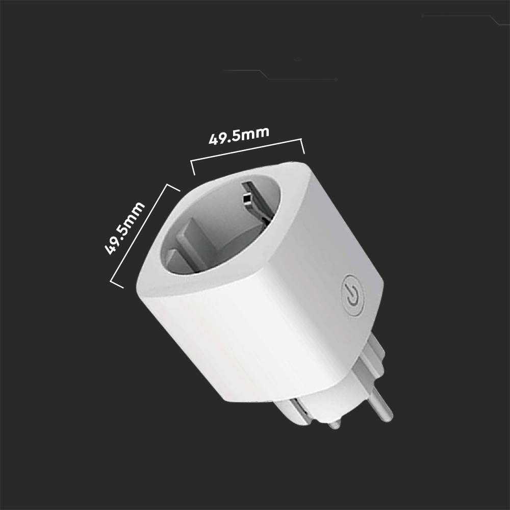 V-tac WIFI EU lizdas, suderinamas su AMAZON ALEXA ir GOOGLE HOME, baltas