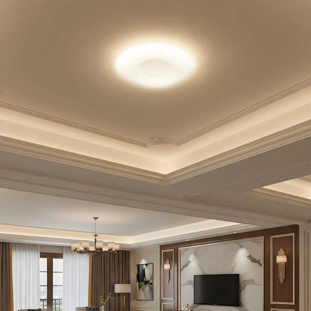 Lubinis šviestuvas 45W LED paviršinis šviestuvas, baltas, dimeriuojamas
