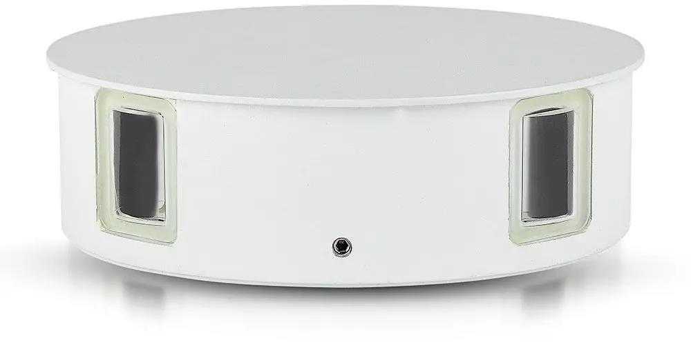 V-tac 4W LED sieninis šviestuvas, apvalus, baltas, IP65, 3000K