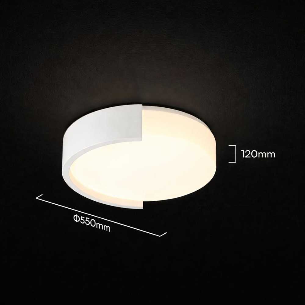 63W LED lubinis šviestuvas, baltos sp., 3000/4000/6000K, dimeriuojamas