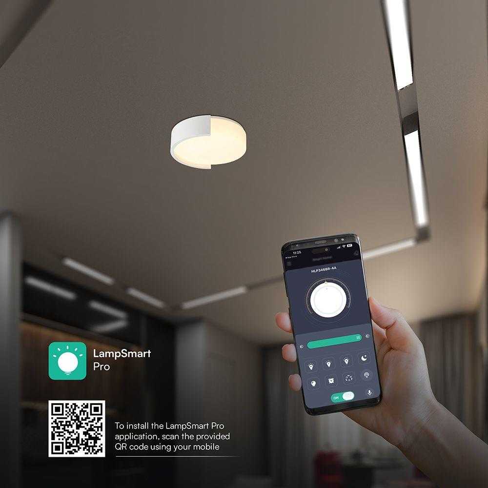 48W LED lubinis šviestuvas, baltos sp., 3000/4000/6000K, dimeriuojamas