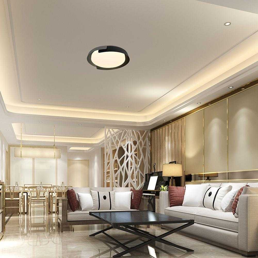 48W LED lubinis šviestuvas, juodos/pilkos sp., 3000/4000/6000K, dimeriuojamas