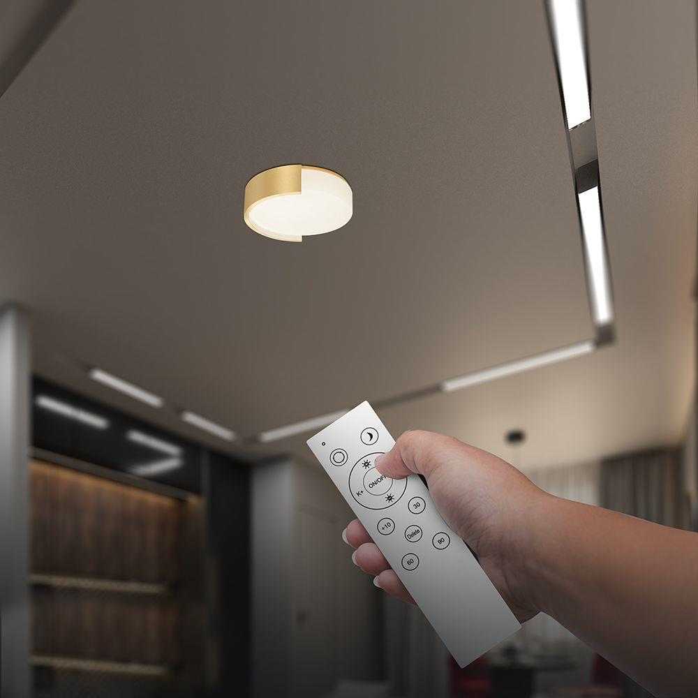 63W LED lubinis šviestuvas, aukso sp., 3000/4000/6000K, dimeriuojamas