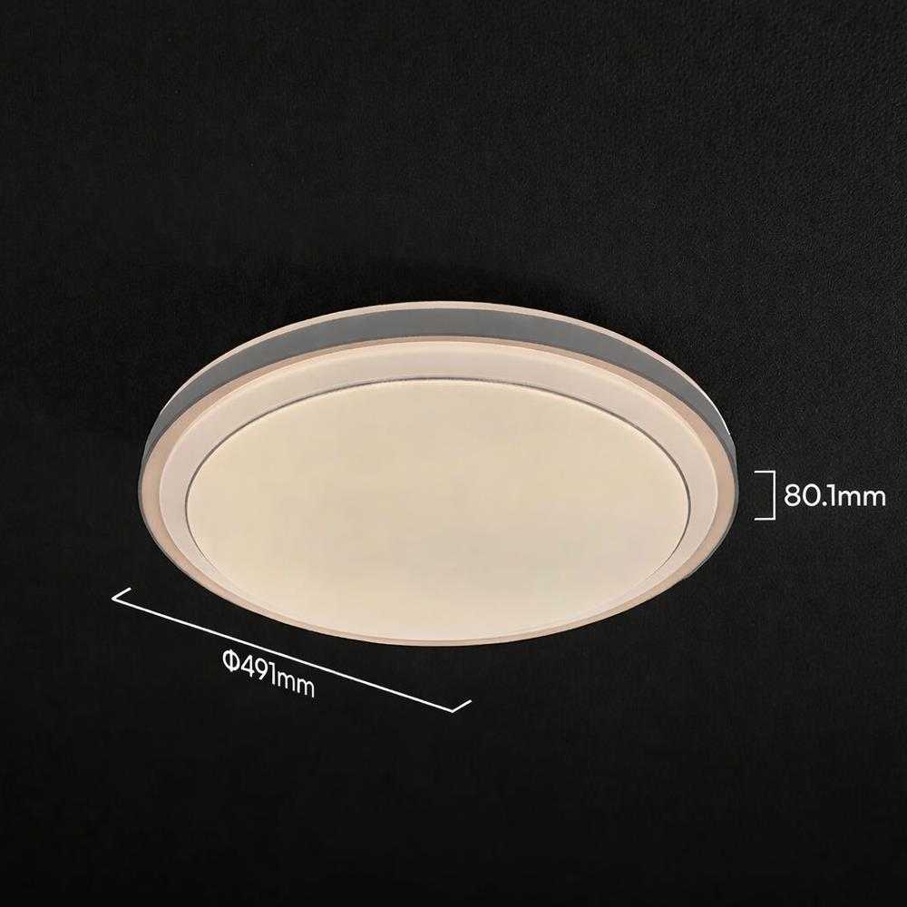 Lubinis šviestuvas 30/60W LED paviršinis šviestuvas, rudos sp., 3000-6500K, dimeriuojamas
