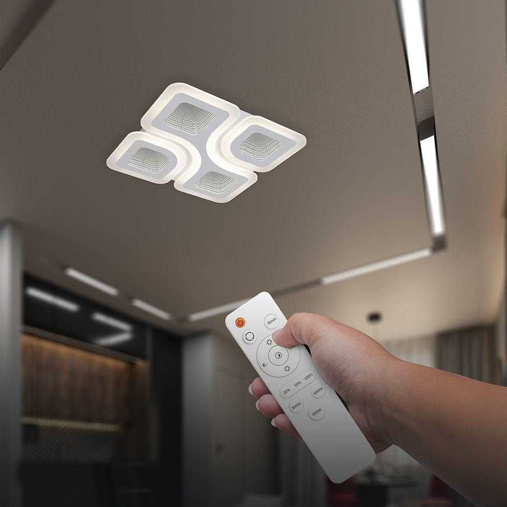70W LED lubinis šviestuvas, baltas, 3000-6500K, dimeriuojamas