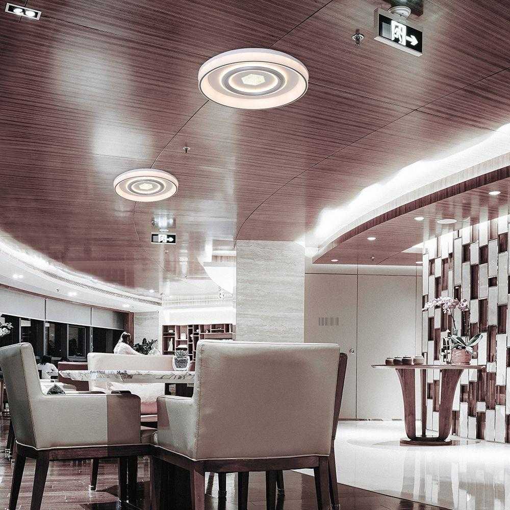 Lubinis šviestuvas 55W LED paviršinis šviestuvas, baltos sp., 3000/4500/6500K, dimeriuojamas