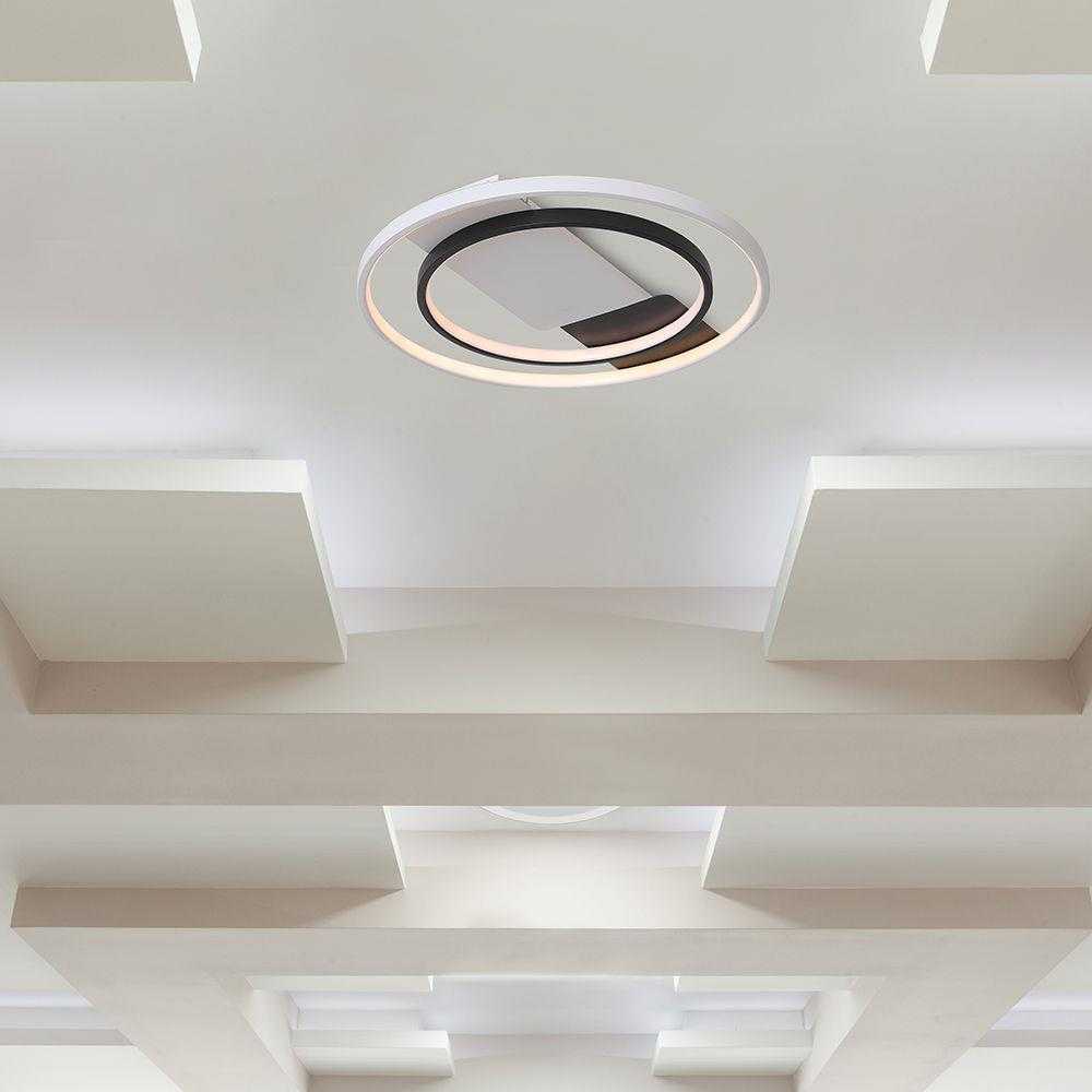 Lubinis šviestuvas 50W LED paviršinis šviestuvas, baltos/juodos sp., 3000/4500/6500K, dimeriuojamas