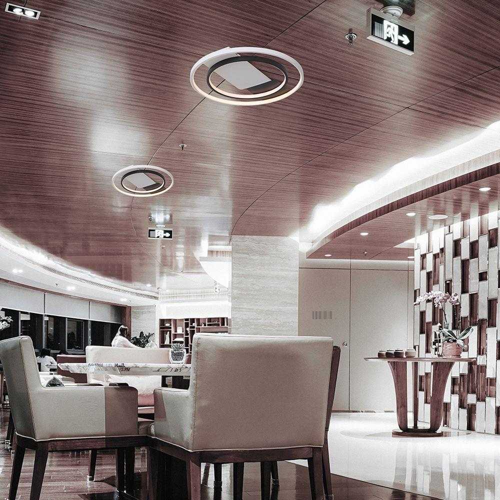 Lubinis šviestuvas 50W LED paviršinis šviestuvas, baltos/juodos sp., 3000/4500/6500K, dimeriuojamas