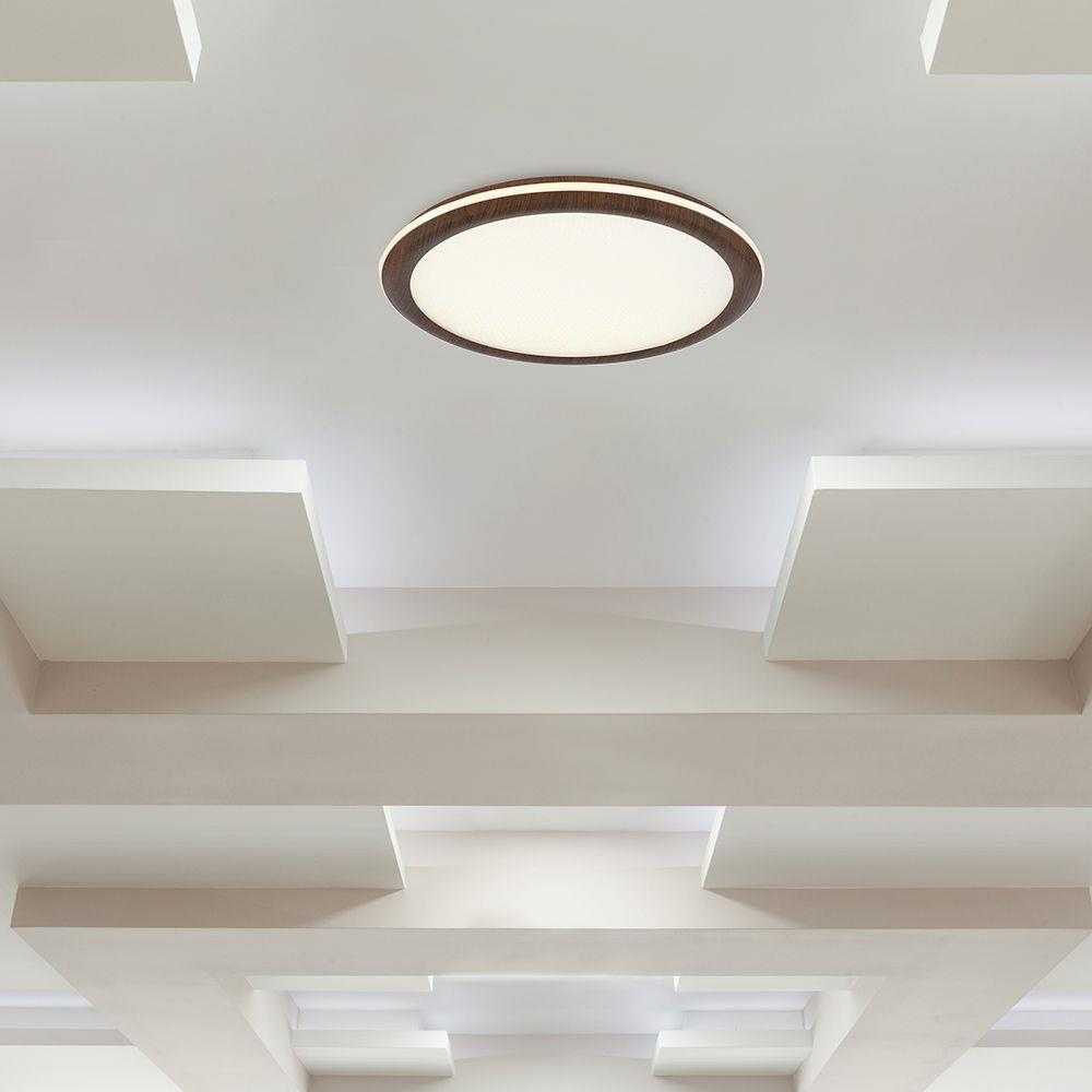 Lubinis šviestuvas 36W LED paviršinis šviestuvas, baltos/rudos sp., 3000/4500/6500K, dimeriuojamas