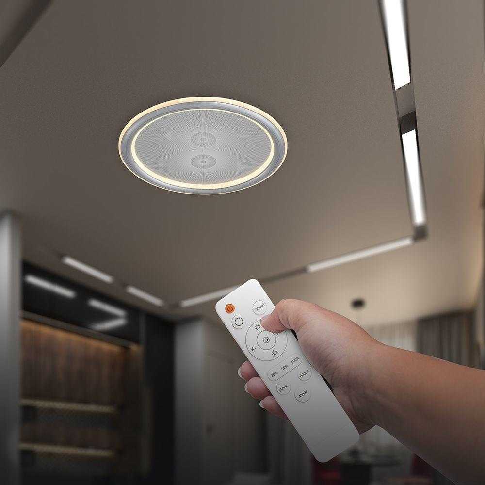 50W LED lubinis šviestuvas, pilkas, 3000-6500K, dimeriuojamas