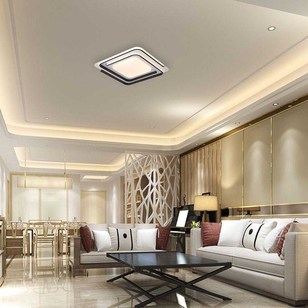 60W LED lubinis šviestuvas, juodos/baltos sp., 3000-6500K, dimeriuojamas