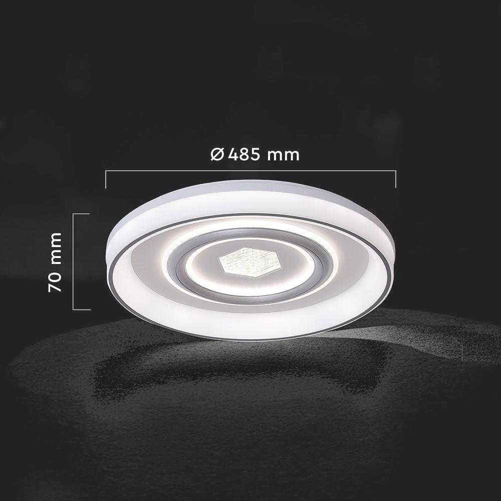 Lubinis šviestuvas 55W LED paviršinis šviestuvas, baltos sp., 3000/4500/6500K, dimeriuojamas