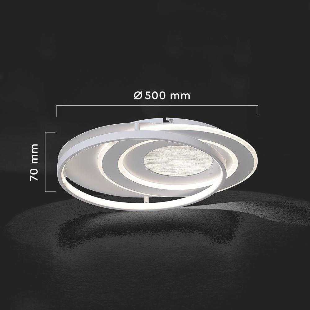 Lubinis šviestuvas 60W LED paviršinis šviestuvas, baltos sp., 3000/4500/6500K, dimeriuojamas