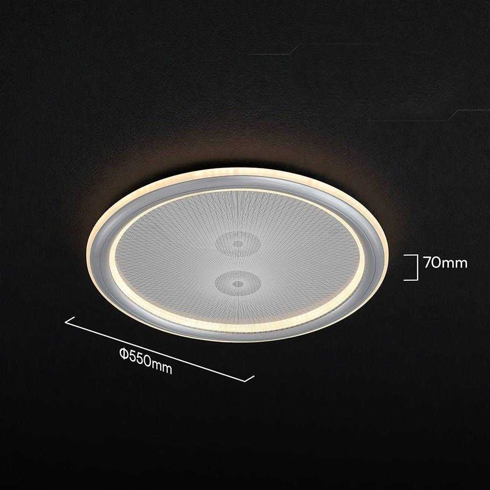 50W LED lubinis šviestuvas, pilkas, 3000-6500K, dimeriuojamas