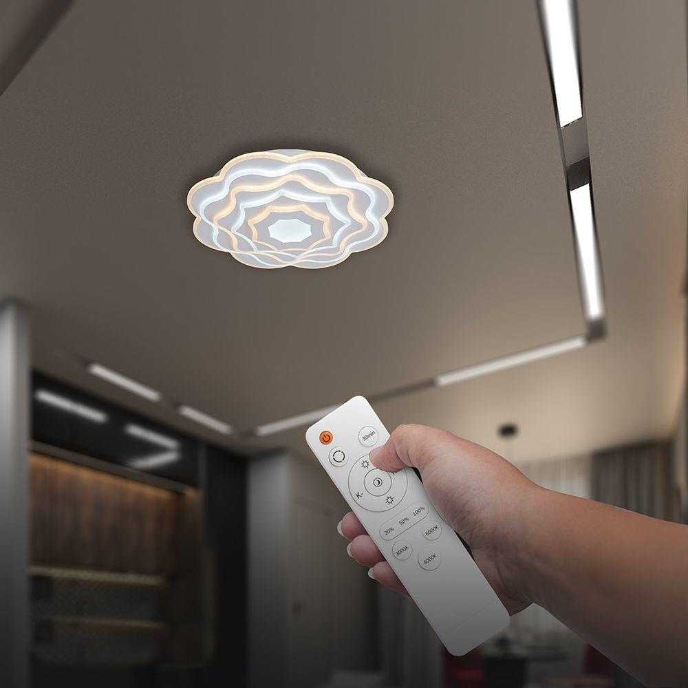 100W LED lubinis šviestuvas, baltas, 3000-6500K, dimeriuojamas