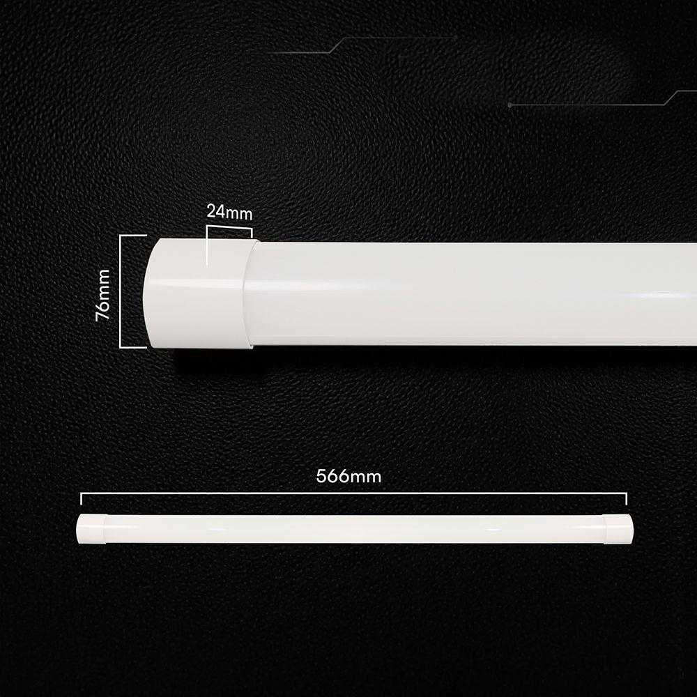 20W LED linijinis šviestuvas, 60cm, baltas, 3000/4000/6500K