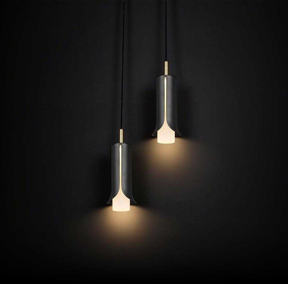 2x5W LED pakabinamas šviestuvas, juodos/aukso sp., 3000K