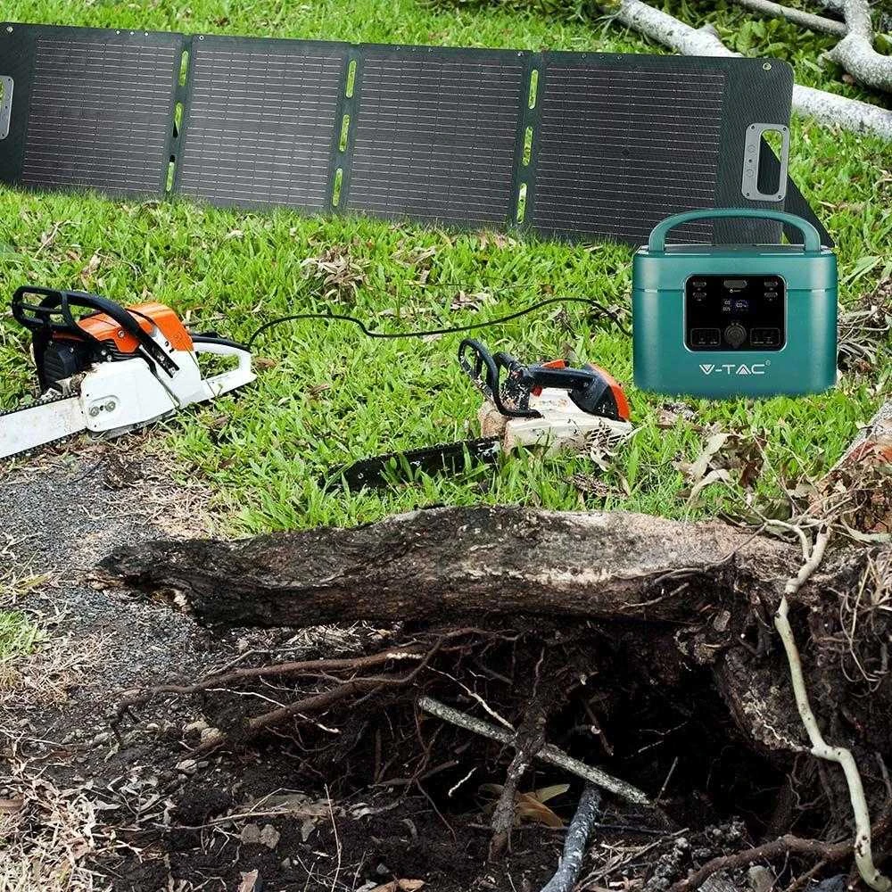 V-tac 1000W nešiojama elektros stotelė, 46,9Ah /22,4V, su apsauga nuo trumpojo jungimo, perkrovos ir perkaitimo