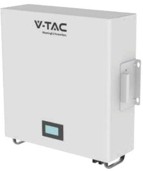 VTAC Sandėlio energijos bankas V-TAC siena / stelažas 5,12 kWh 51,2 V 100 Ah VT-48100E-W 10 metų garantija