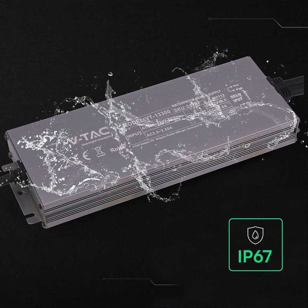 300W LED maitinimo šaltinis, 24V, 12.5A, IP67