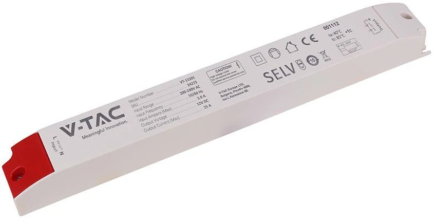 300W LED maitinimo šaltinis, 12V, 25A, IP44
