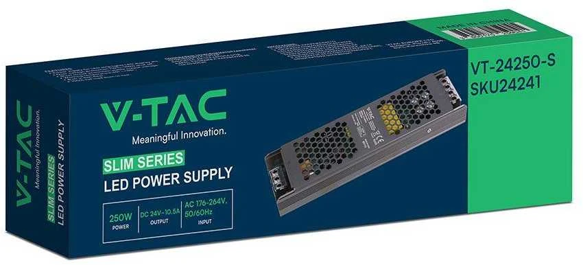 250W LED maitinimo šaltinis SLIM, 24V, 10.5A, IP20