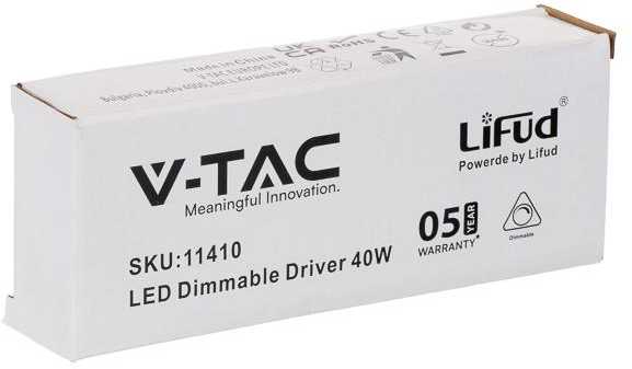 V-tac 40W maitinimo šaltinis, dimeriuojamas, skirtas LED panelėms