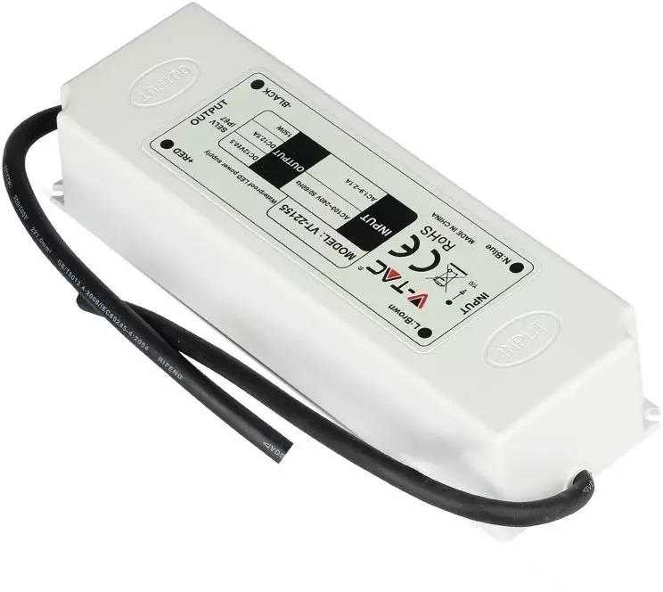 V-tac 150W SLIM maitinimo šaltinis, 12V, plastikiniu korpusu, IP67