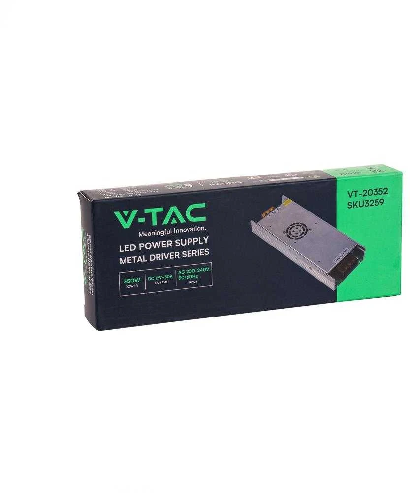 350W maitinimo šaltinis, 12V, V-TAC, IP20, 30A