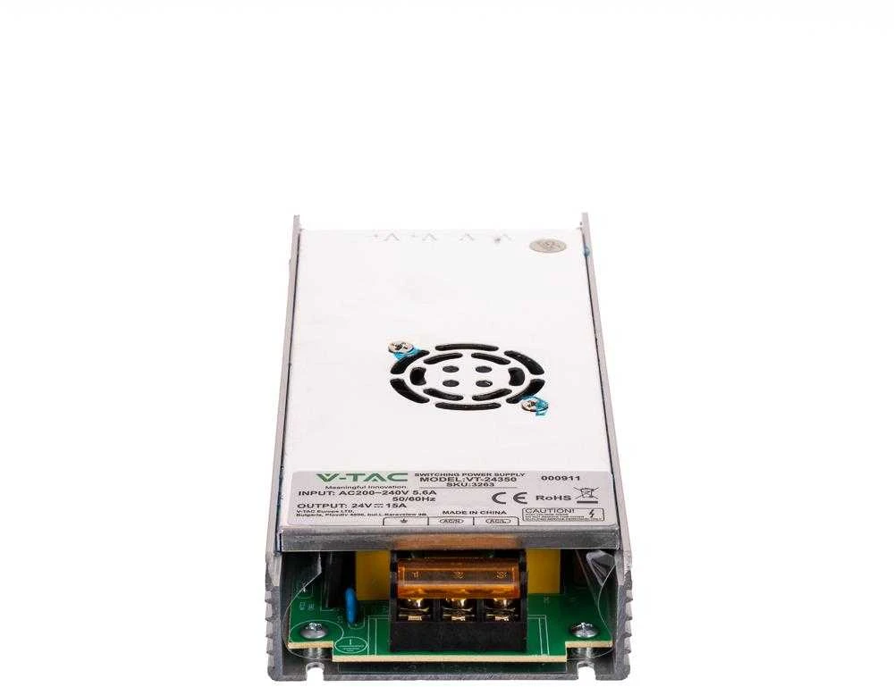 350W Maitinimo šaltinis 24V V-TAC, IP20, 15A