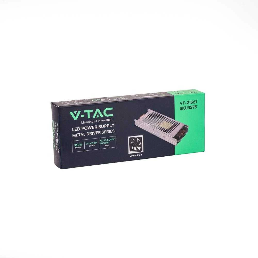 360W Maitinimo šaltinis V-TAC, 24V, 15A