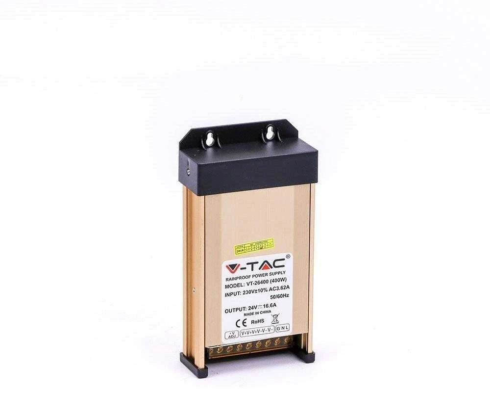 400W Maitinimo šaltinis 24V V-TAC, IP45, 16,6A