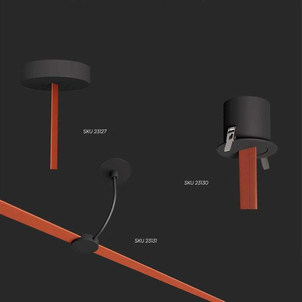V-tac Paviršinio montavimo laikiklis, skirtas magnetinių 48V dirželių sistemoms
