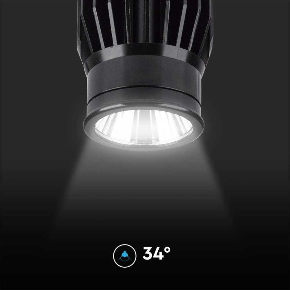 V-tac 18W LED modulis/įleidžiamas šviestuvas, juodas, 4000K