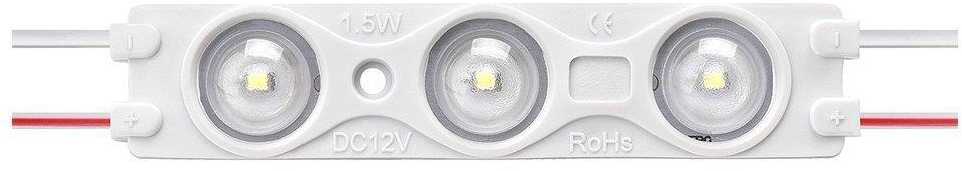 V-tac LED Modulis 1.5W, 3SMD, IP67, SMD2835, 3000K