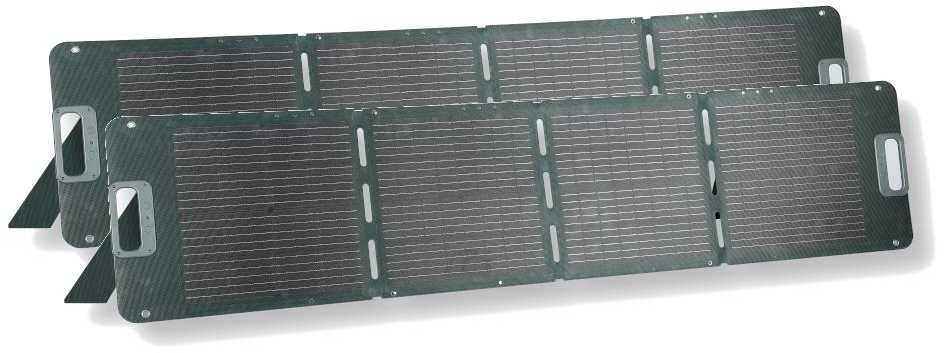 2x120W sulankstoma saulės panelė