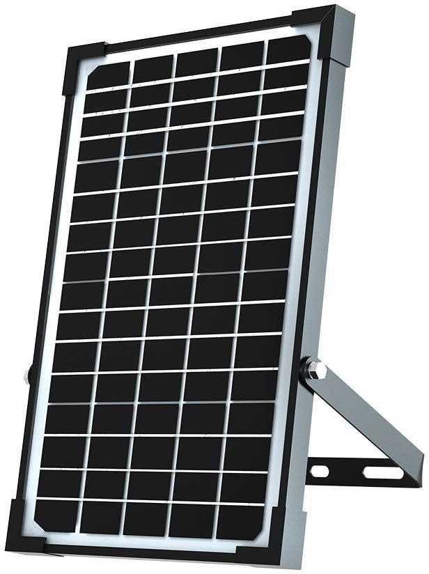 30W LED prožektorius su saulės baterija ir judesio davikliu, juodas, 4000/6000K
