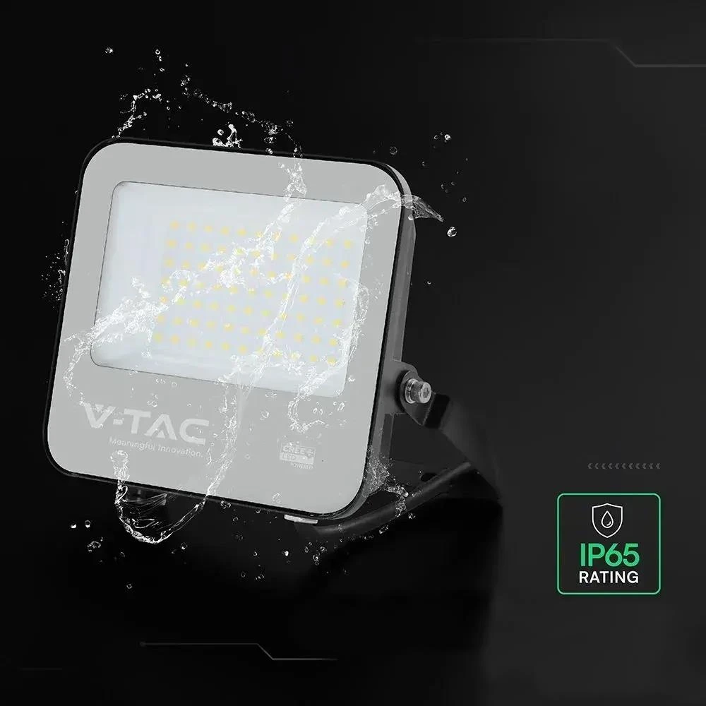 Naświetlacz LED V-TAC CREE CHIP 50W 185Lm/W juoda VT-4456 4000K 9250lm 6 lat gwarancji